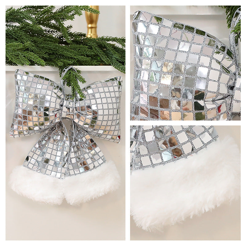 Mirror Bow Christmas Tree Decoration